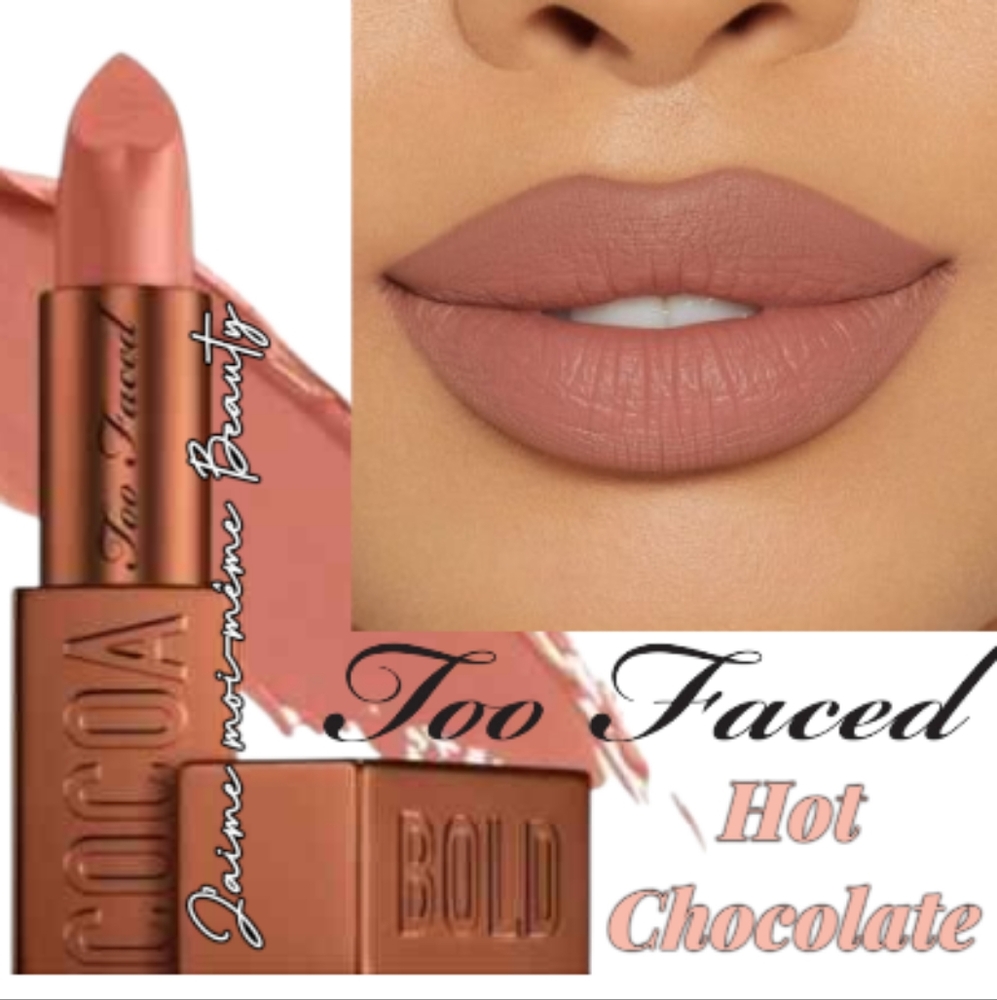 Too Faced Hot Chocolate Cocoa Bold Lipstick- (Mid-tone Nude) - Picture 1 of 15